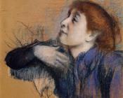 埃德加 德加 : Bust of a Woman